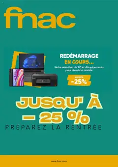 Prévisualisation de Catalogue du magasin Fnac formulaire valide 11/08/2025