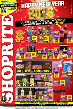 Preview of Shoprite flyer valid from 29/12/2025