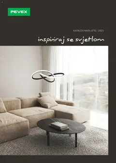 Pregled letka Katalog Rasvjete trgovine Pevex vrijedi od 22.07.2025