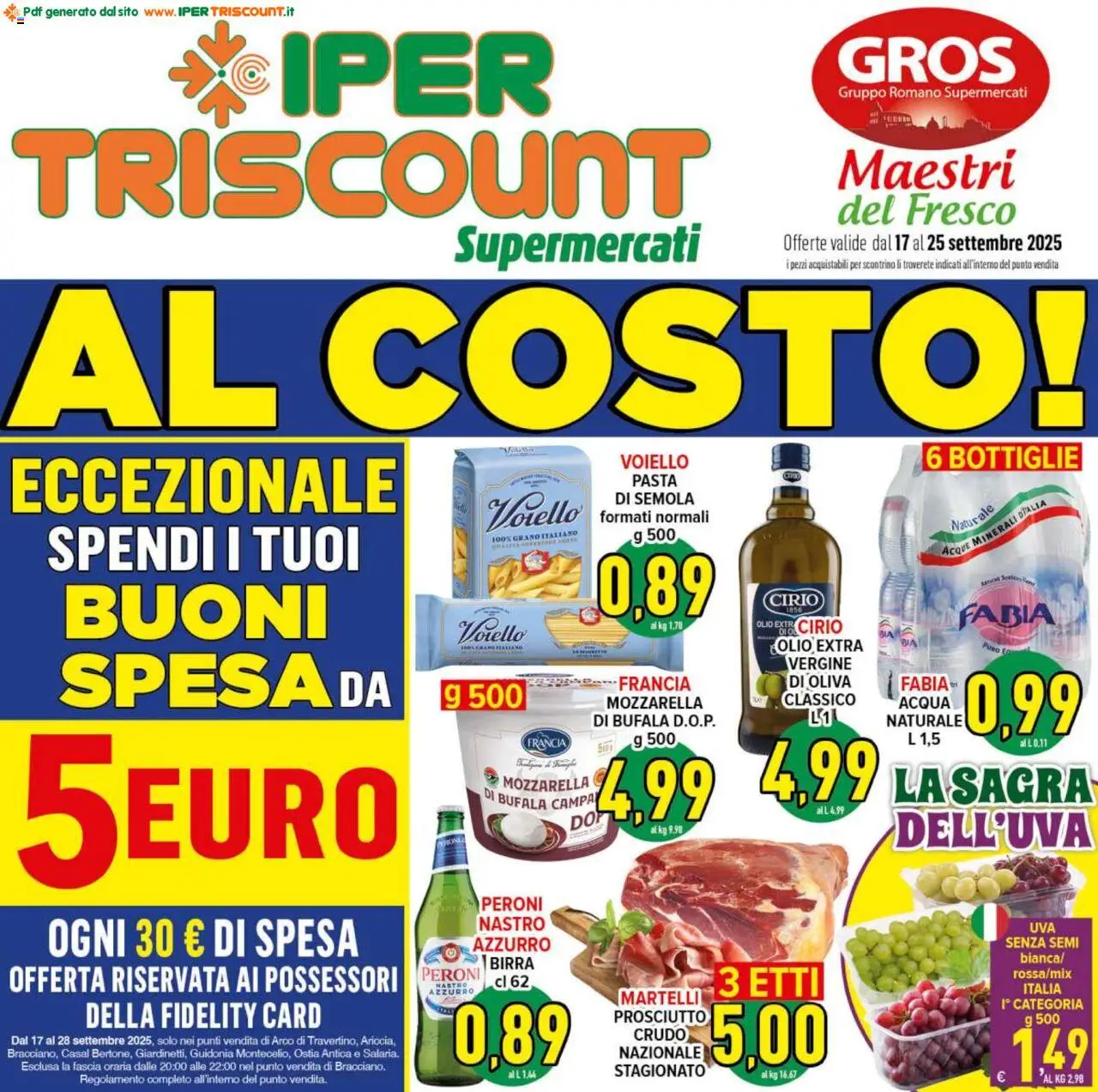 Volantino Ipertriscount valido da 17/09/2025 numero di pagina 1