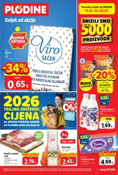 Pregled letka Katalog trgovine Plodine vrijedi od 14.01.2026