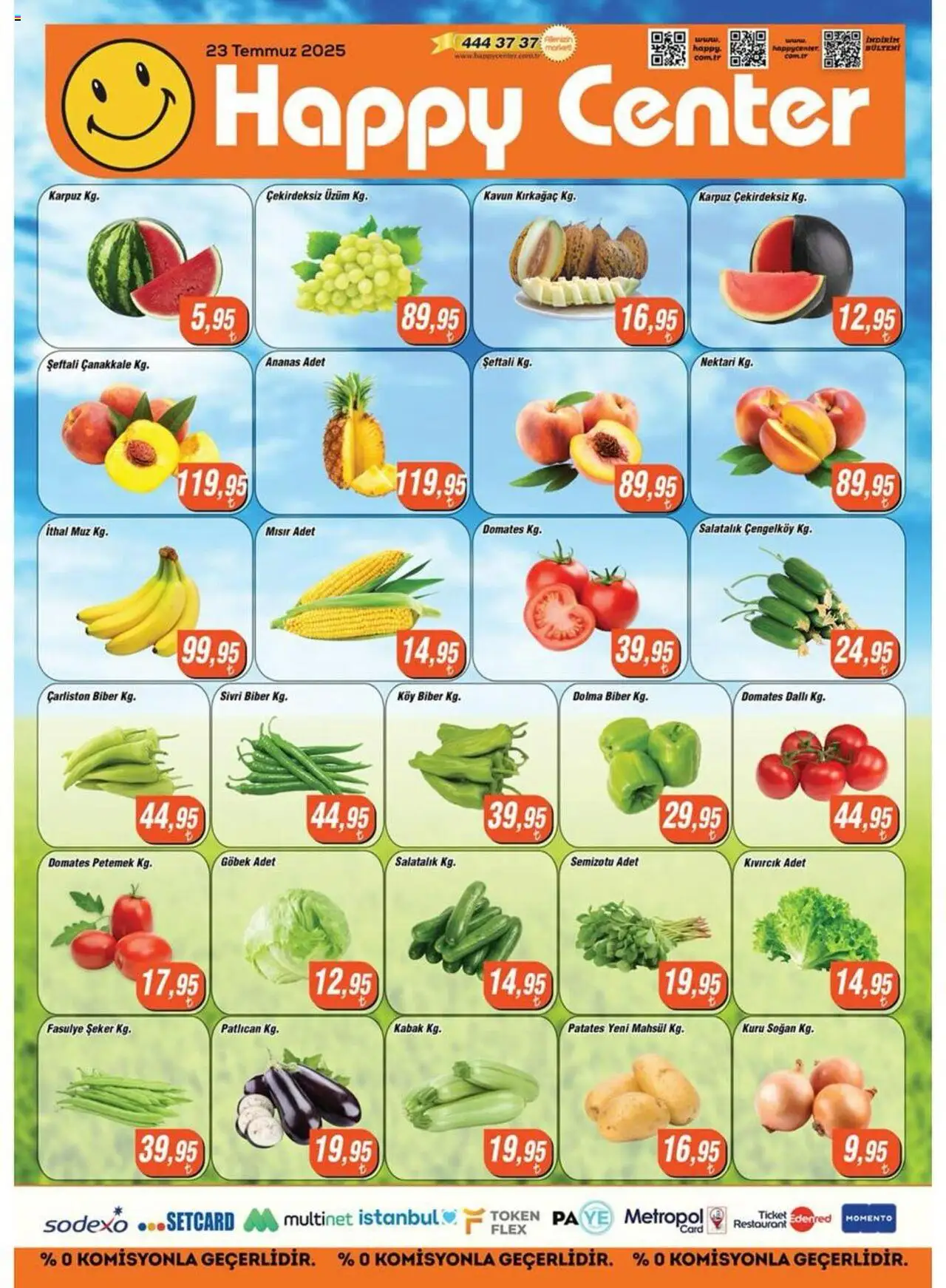 Happy Center Katalog 23 Temmuz 2025 - Broşür, Indirim - Sayfa numarası 1