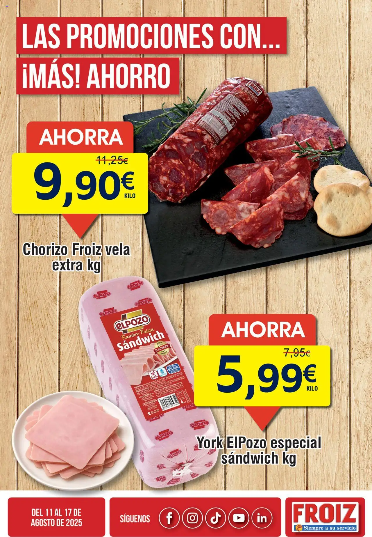 Froiz Oferta semanal > 11/08 - 17/08/2025 > Ofertas - Vela