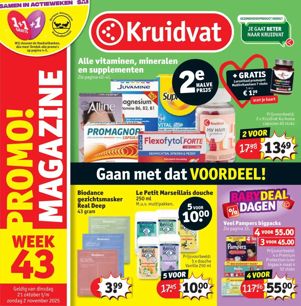 Kruidvat shop Folder week 43 geldig vanaf 20/10/2025 - Paginanummer 1