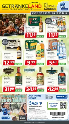 Vorschau von dem Prospekt des Geschäftes Getränkeland, gültig ab dem 16.03.2026