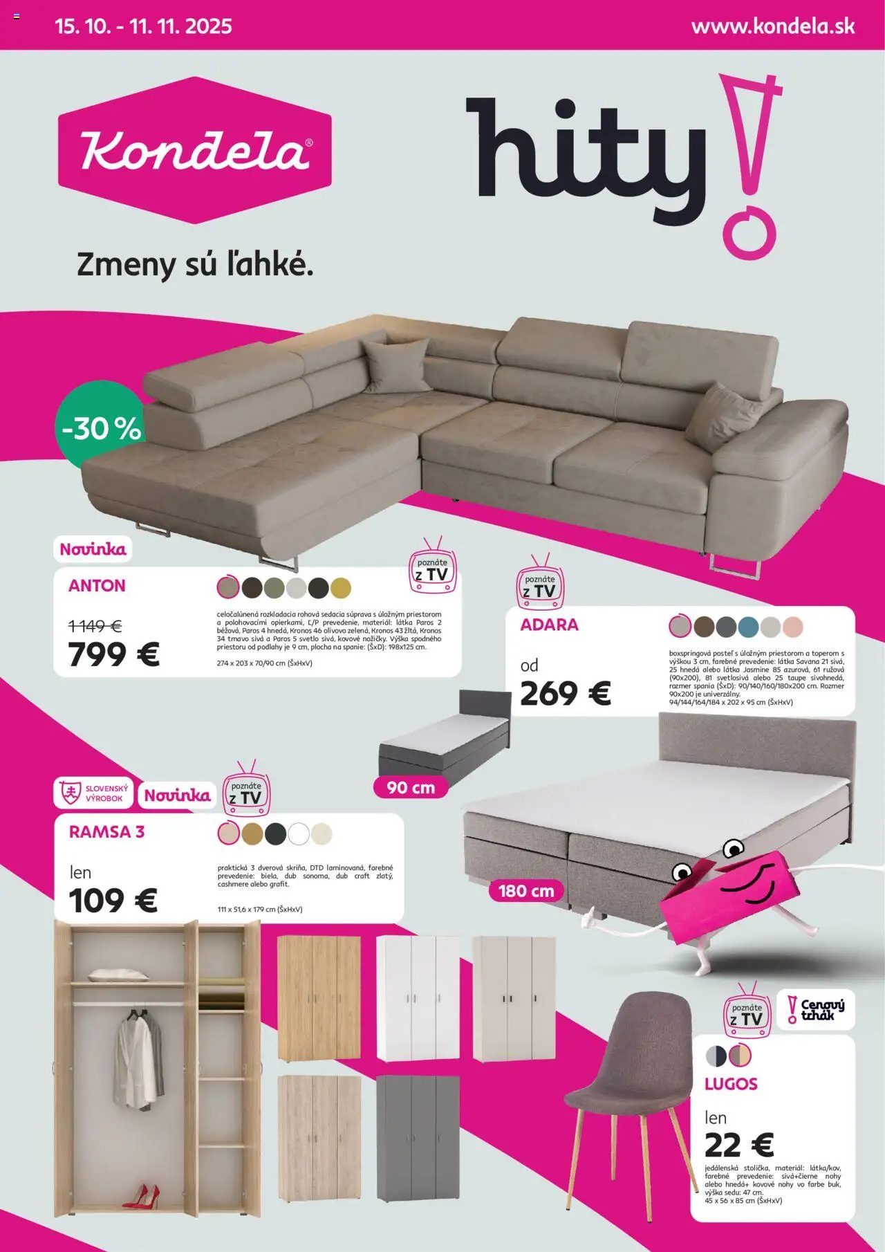 Kondela Leták (15.10. - 11.11.2025) - Akčná ponuka
