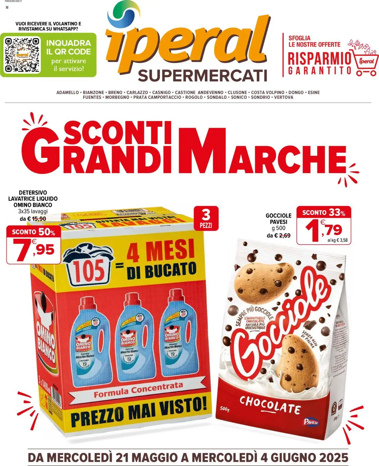 Volantino Iperal valido da 21/05/2025 numero di pagina 1 - Olio, Lavatrice
