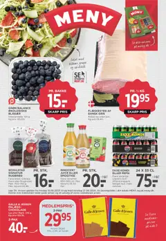 Eksempel på tilbudsavis Tilbudsavis fra butik Meny gyldig fra 15/08/2025