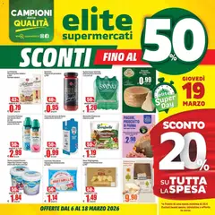Anteprima dell'opuscolo Elite Supermercati volantino dal negozio Elite Supermercati valido da 06/03/2026