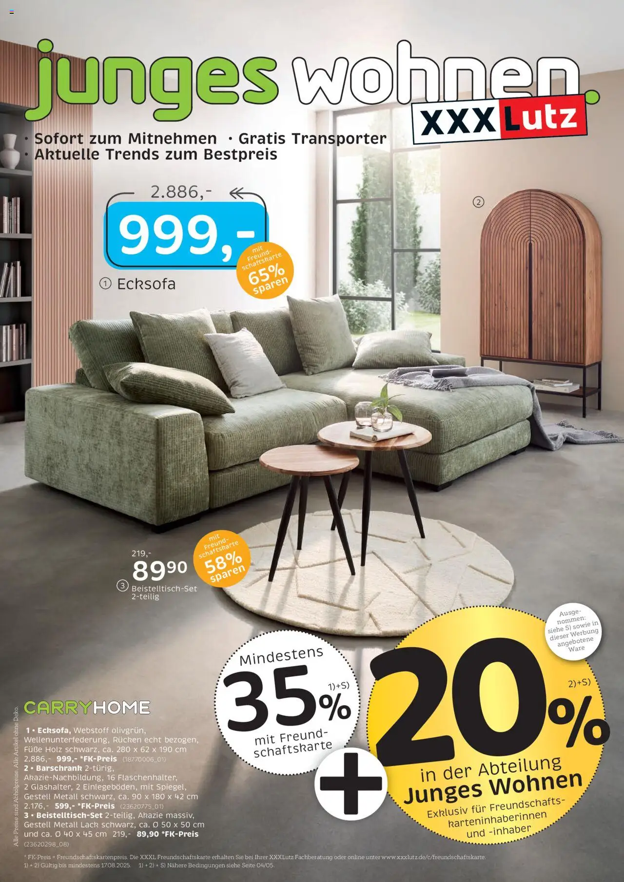 XXXL Lutz Junges Wohnen (vom 04.08.2025 - 17.08.2025) - Ecksofa