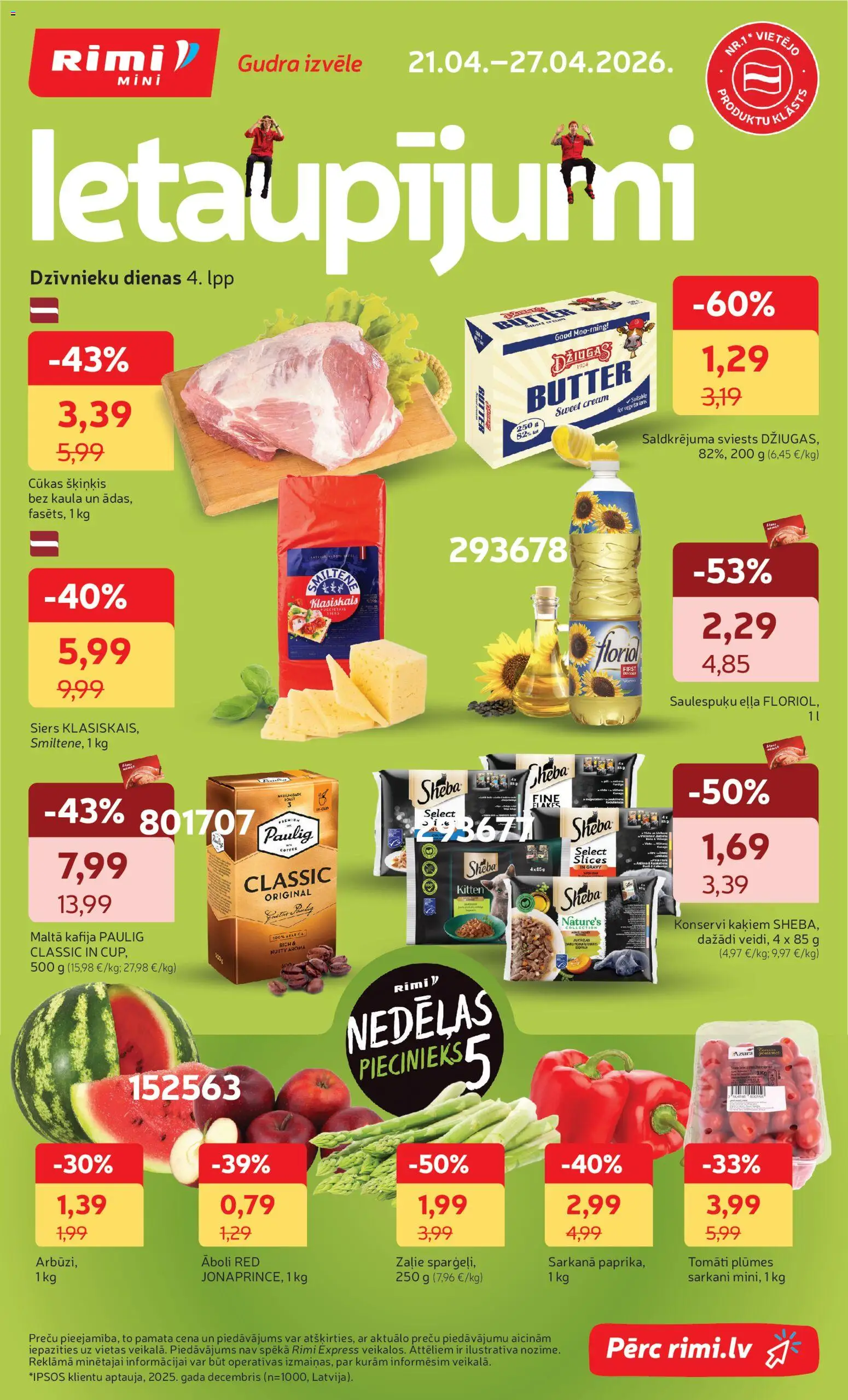 Skatīt Rimi akciju bukletu, derīgs no 21.04.2026.