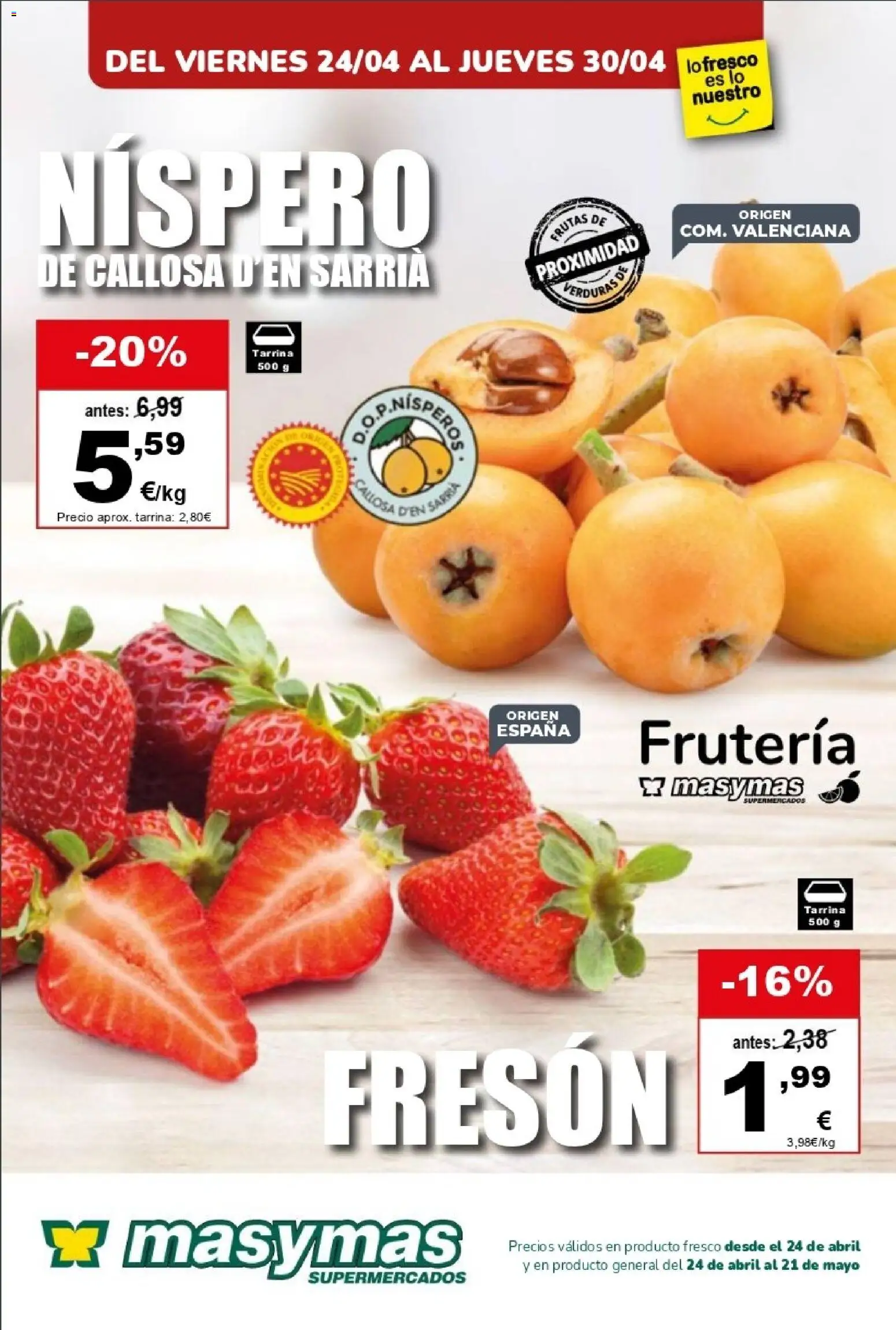 Vista previa del folleto de la tienda Masymas válido desde el 24/04/2026 