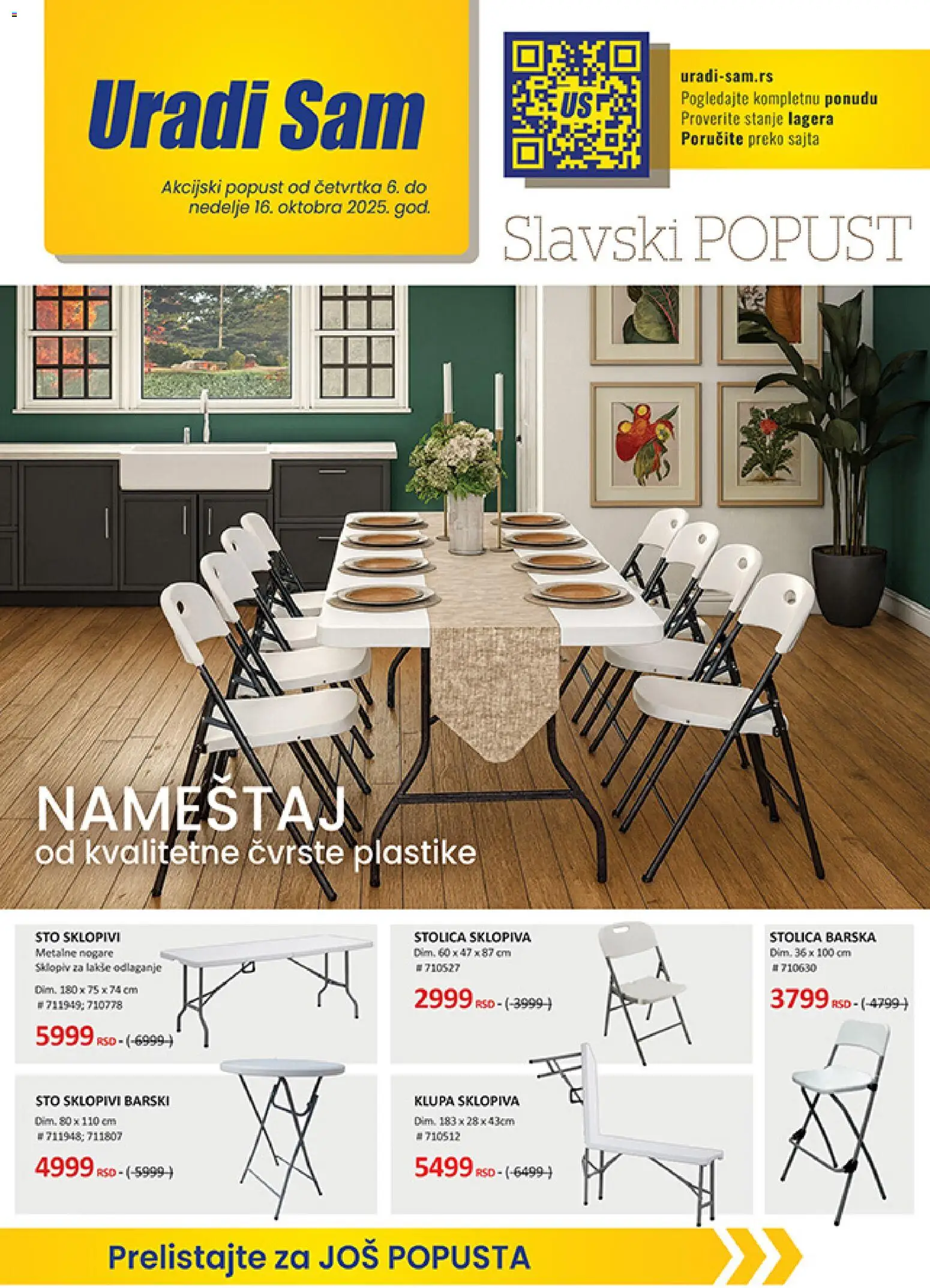 Pregled Uradi Sam kataloga - važi od 06.11.2025