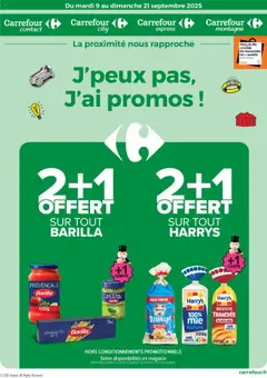 Prévisualisation de Catalogue j’peux pas, j’ai les promos du magasin Carrefour City formulaire valide 09/09/2025