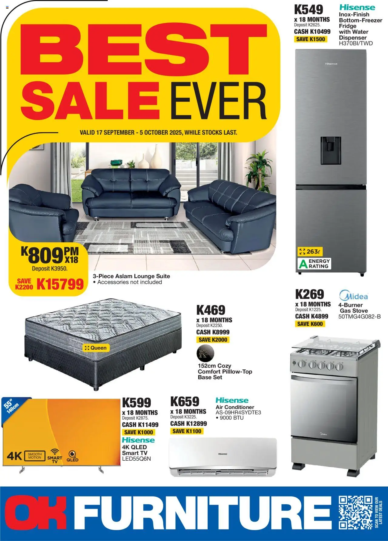 OK Furniture Catalogue Zambia from 17/09 - 05/10/2025 > Promotions