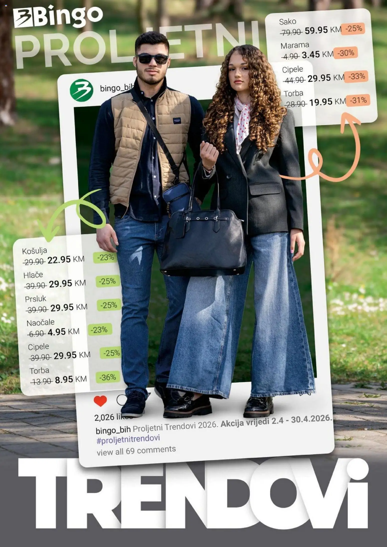 Pregled letka Bingo proljetni trendovi trgovine Bingo vrijedi od 02.04.2026