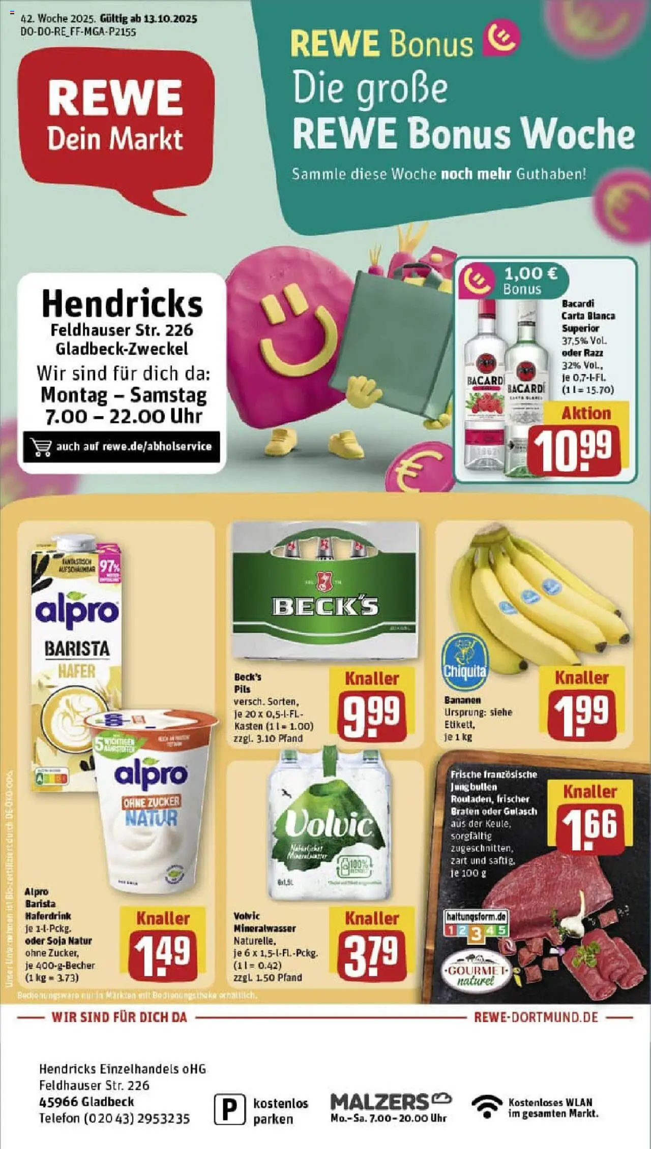 REWE Prospekt ab 13.10.2025 nächste Woche - Prospekt Gladbeck	