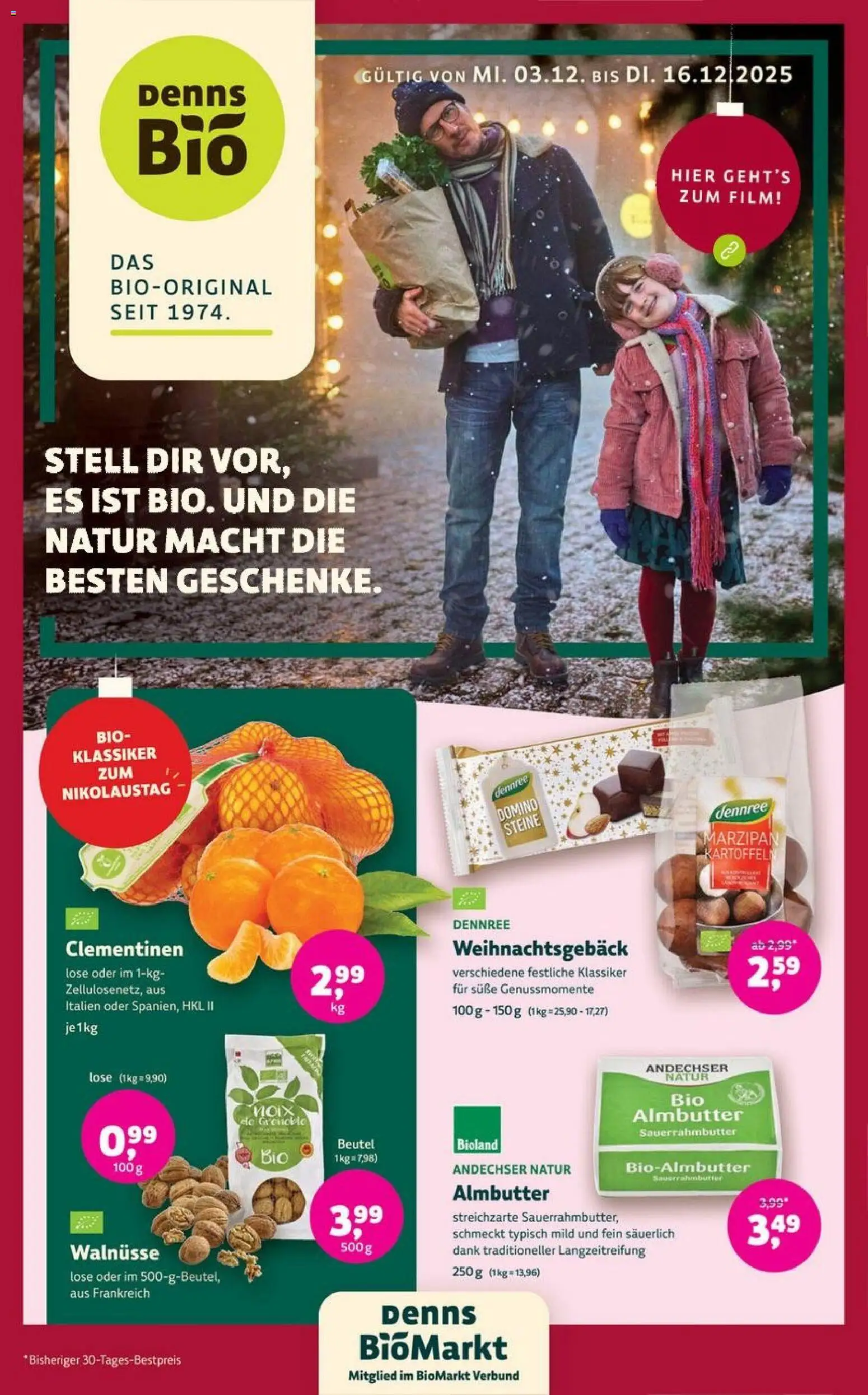 Vorschau von dem Prospekt des Geschäftes Denns BioMarkt, gültig ab dem 03.12.2025
