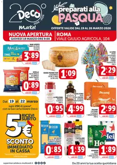 Anteprima dell'opuscolo Decò volantino Nuova Apertura Roma dal negozio Decò valido da 19/03/2026