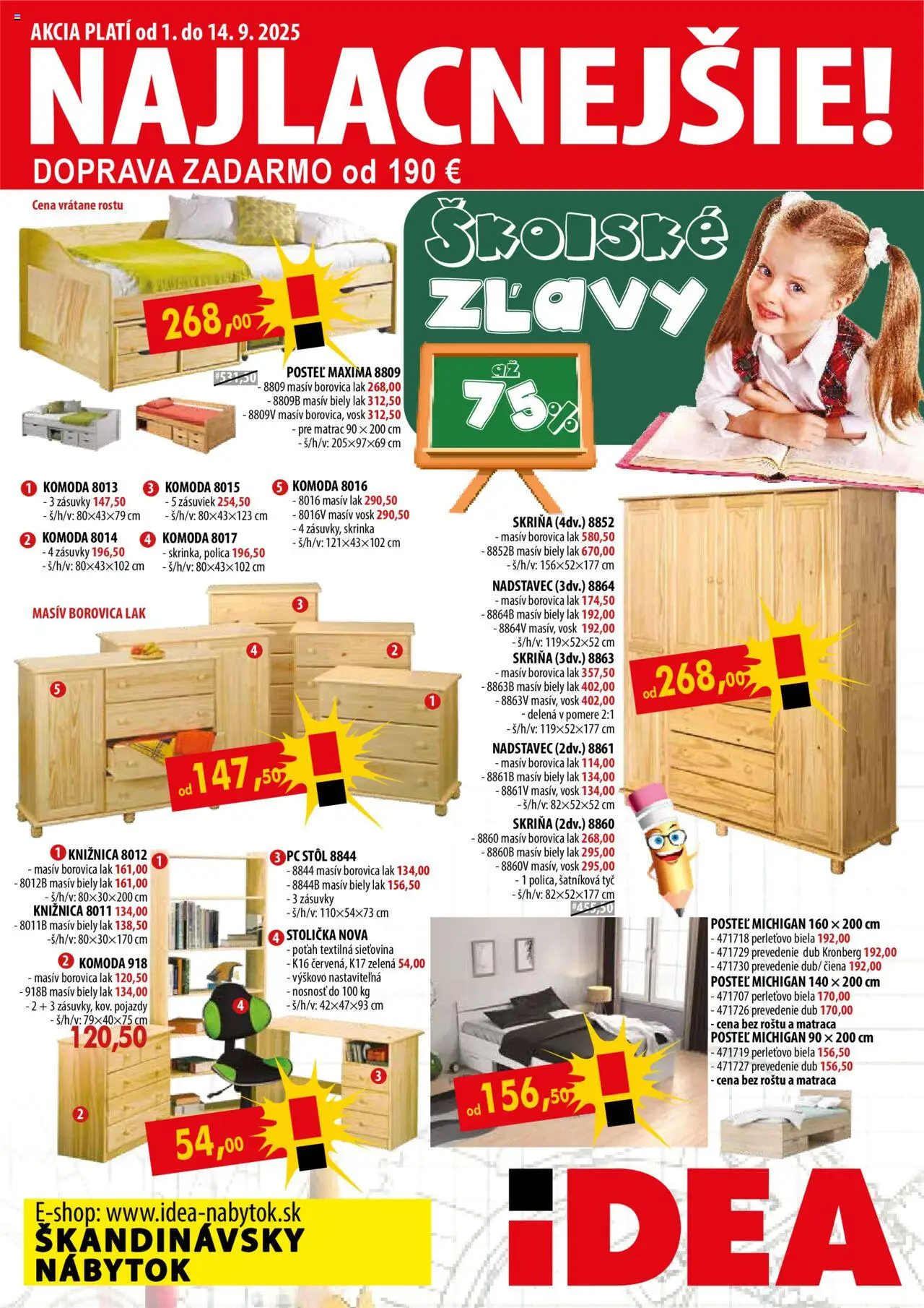 IDEA nábytok Leták (01.09. - 14.09.2025) - Akčná ponuka