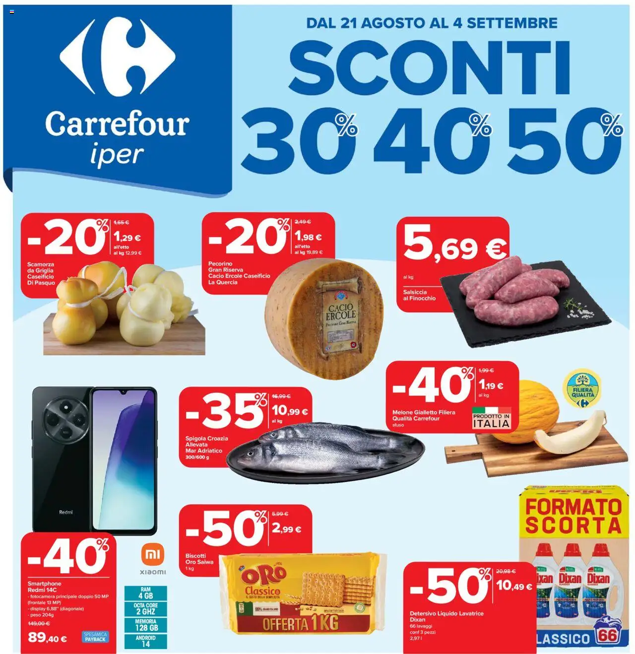 Volantino Carrefour valido da 21/08/2025 numero di pagina 1