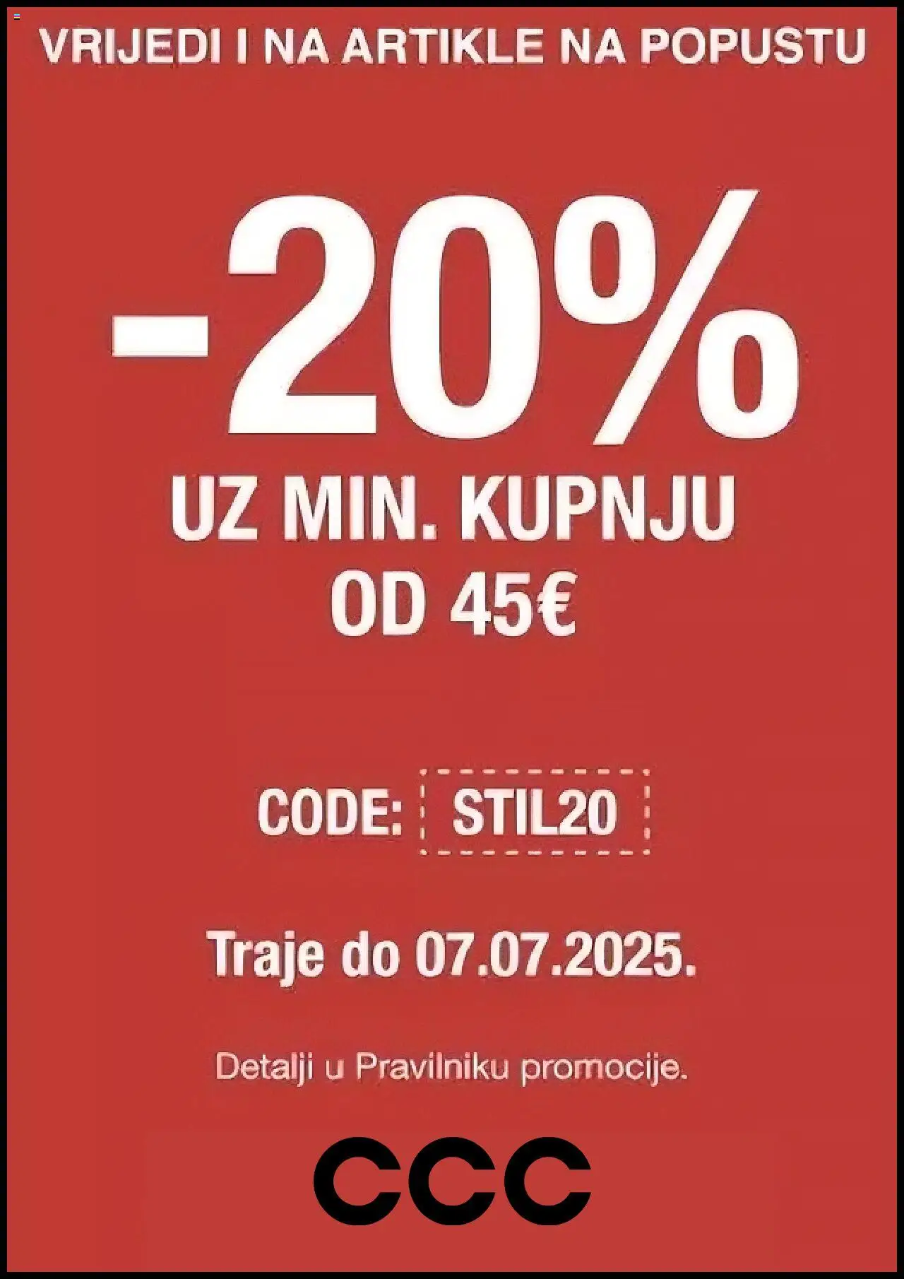 CCC aktualni Katalog vrijedi od 03.07.2025 - tjedna akcija broj stranice 1