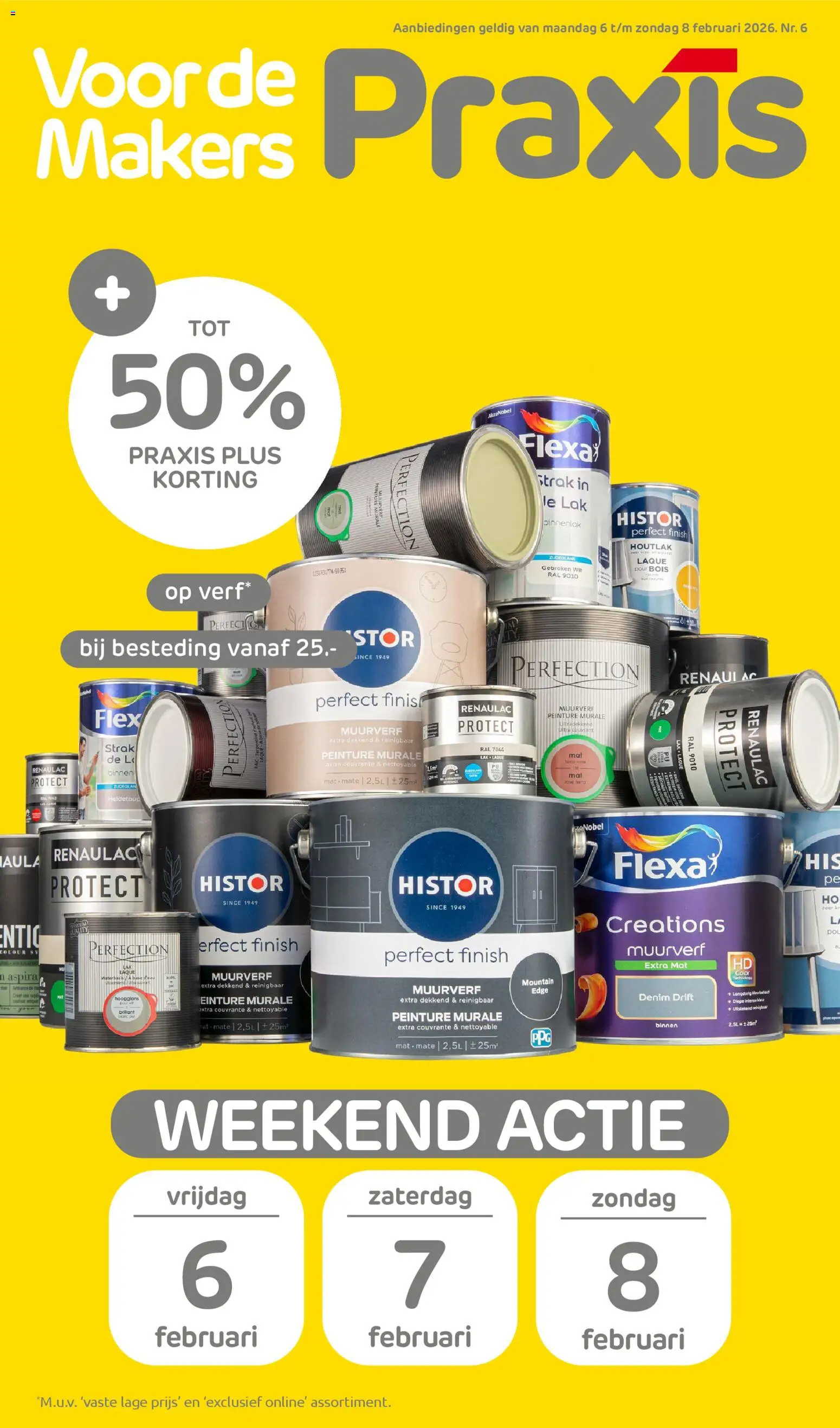 Voorbeeld van Weekend actie van winkel Praxis geldig vanaf 06-02-2026