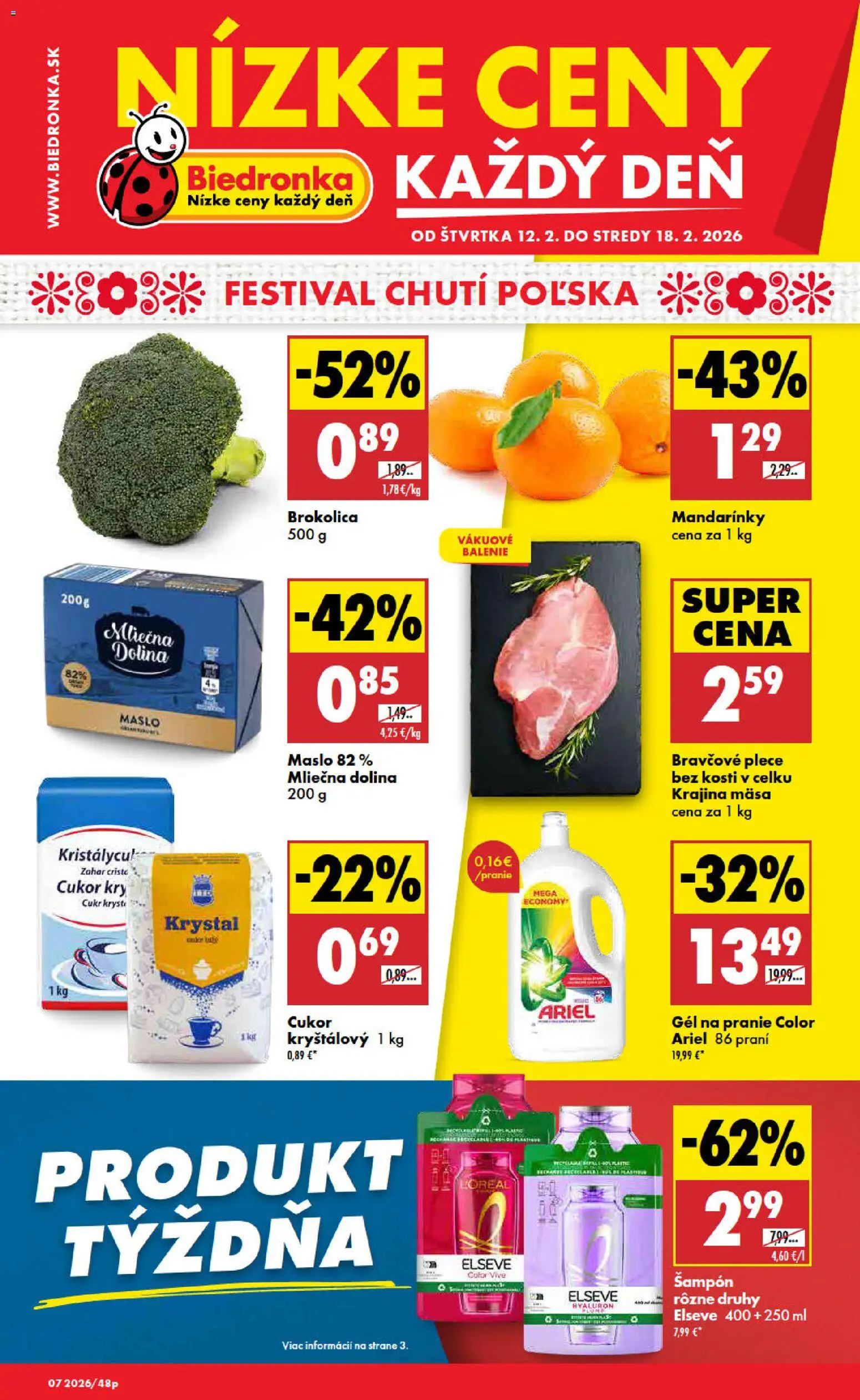 Náhľad Biedronka letáku platného od 12.02.2026