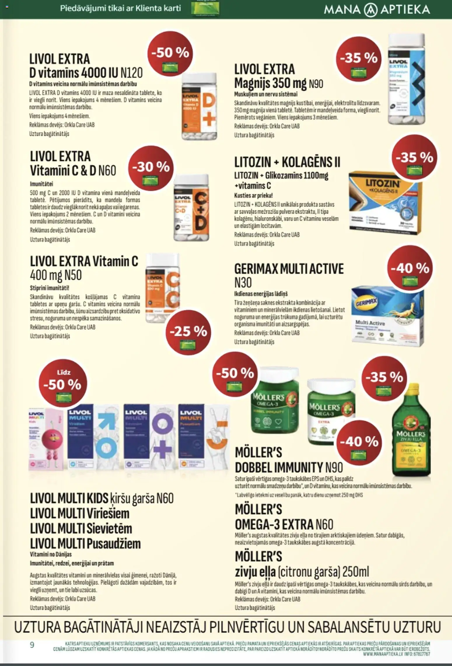 Skatīt Mana Aptieka akciju bukletu, derīgs no 2025.12.01