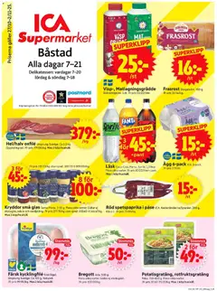 Förhandsgranska reklamblad Båstad från butik ICA Supermarket gäller från 27/10/2025