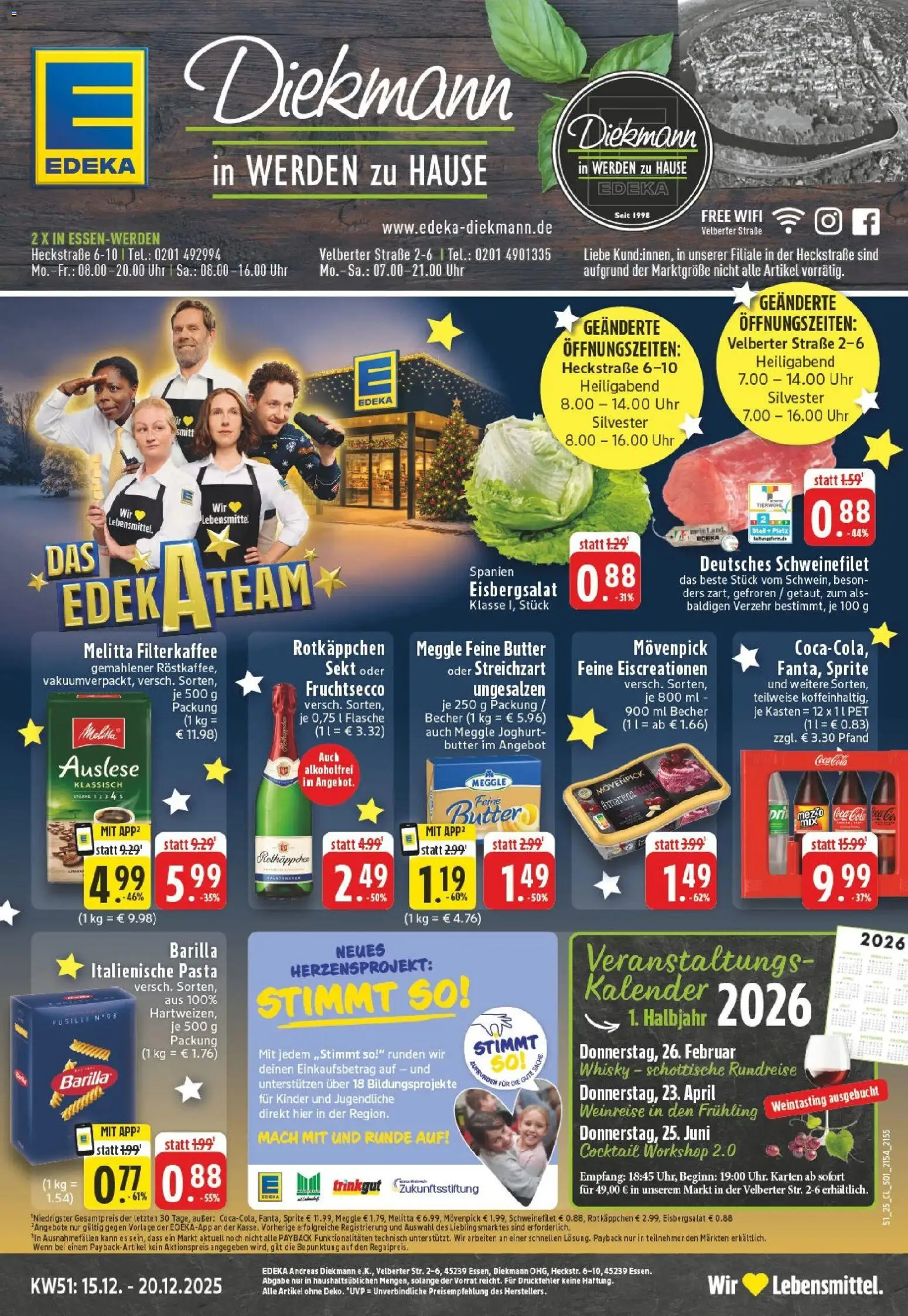 Vorschau von dem Prospekt des Geschäftes Edeka, gültig ab dem 15.12.2025