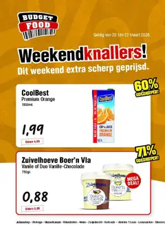 Voorbeeld van Budget Food folder - Weekendfolder van winkel Budget Food geldig vanaf 20-03-2026