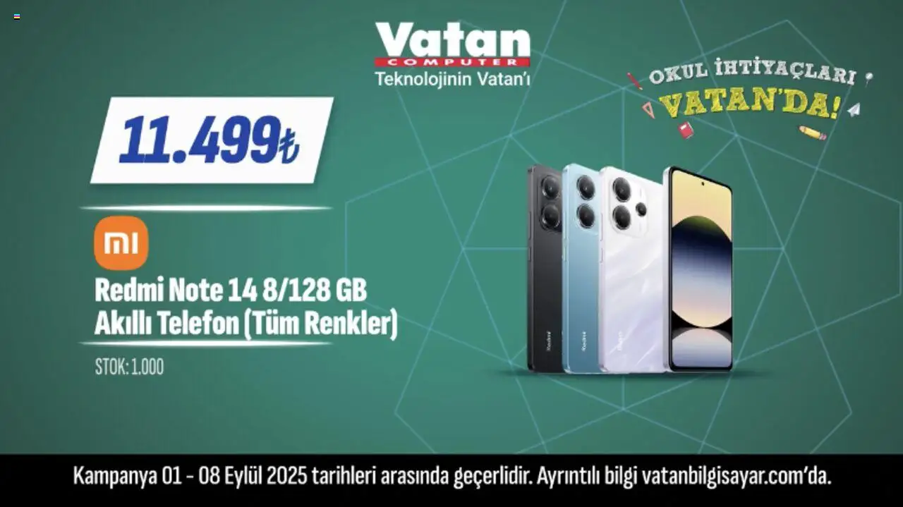 Vatan Bilgisayar İndirim (01 - 08 Eylül 2025) - Sayfa numarası 1