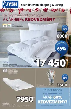 JYSK - Akciós újság JYSK megtekintése, amely érvényes 2025.12.01.-től