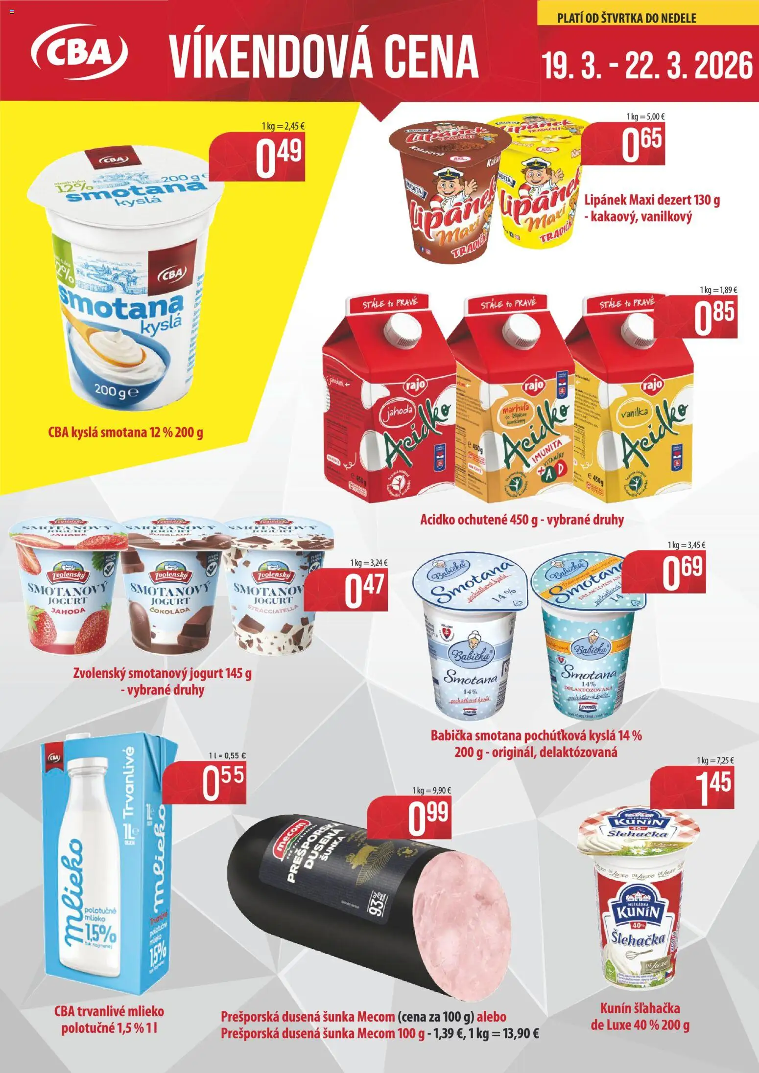 Náhľad CBA Verex letáku platného od 19.03.2026