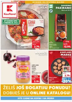 Pregled letka Ponuda trgovine Kaufland vrijedi od 20.08.2025