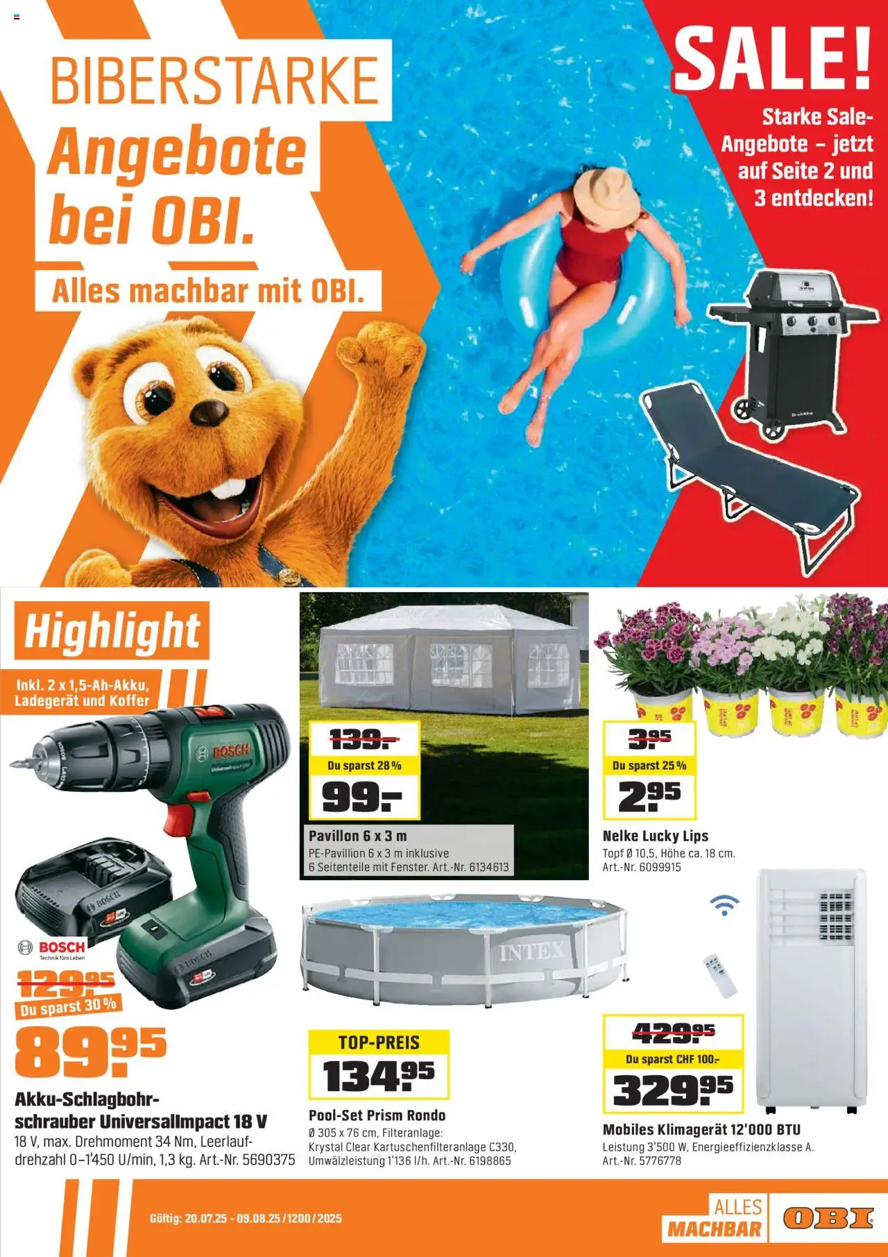 OBI Alles machbar mit OBI. ab 18.07.2025 - Seitennummer 1