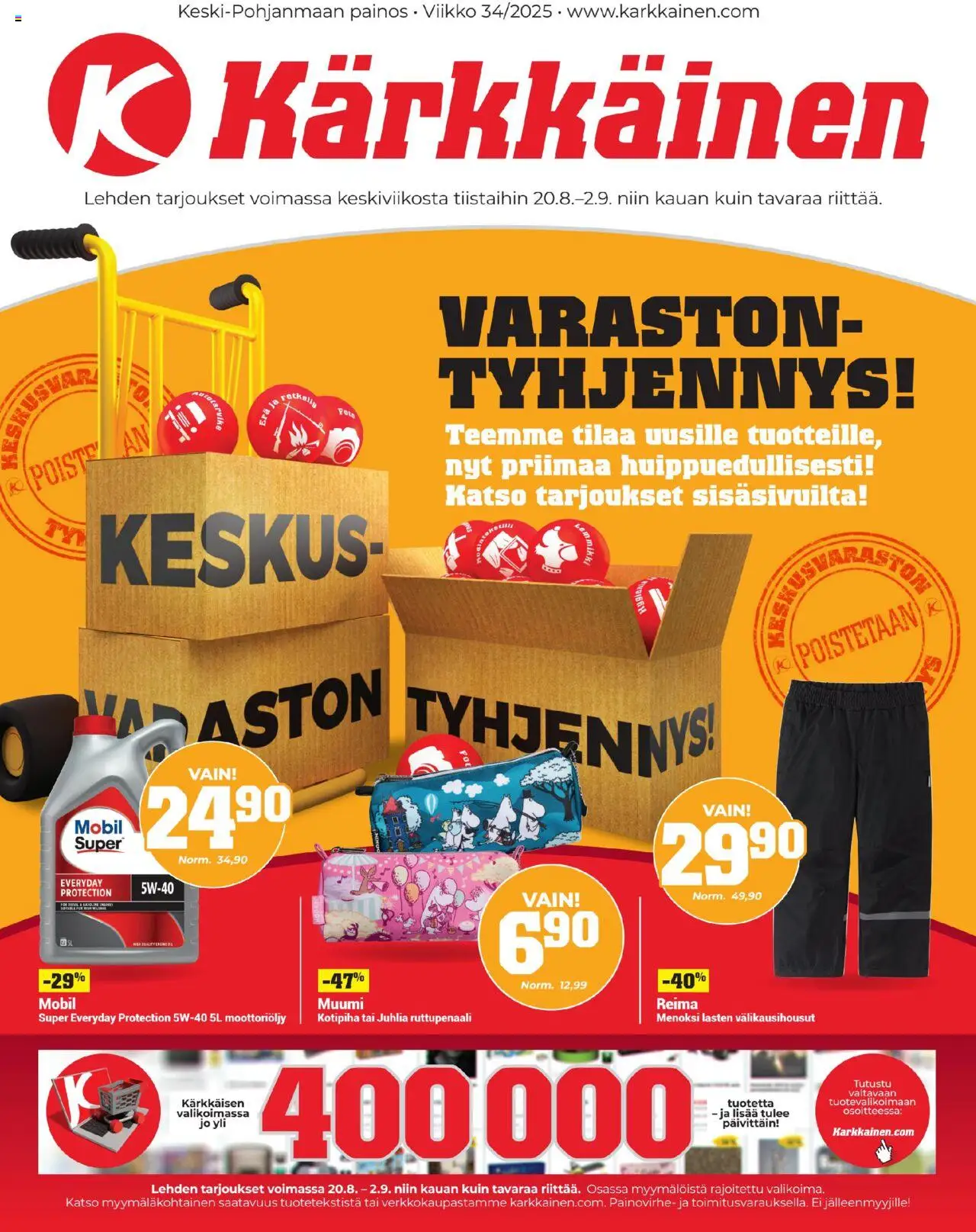 Kärkkäinen-kaupan Tarjoukset voimassa 20/08/2025 - Sivulla 1