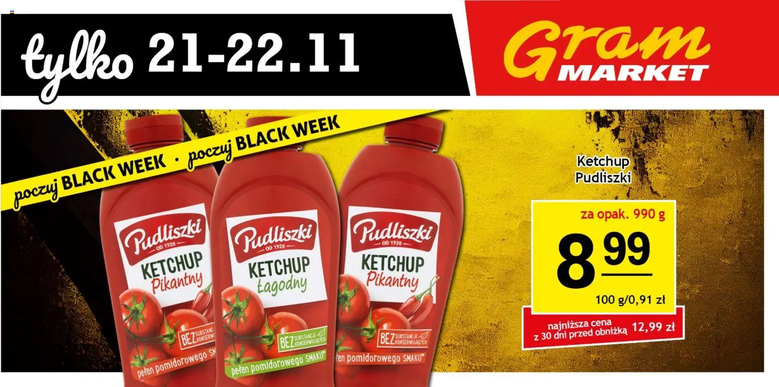 Pogląd gazetki "Black Friday" ze sklepu Gram Market ważnej od 21.11.2025