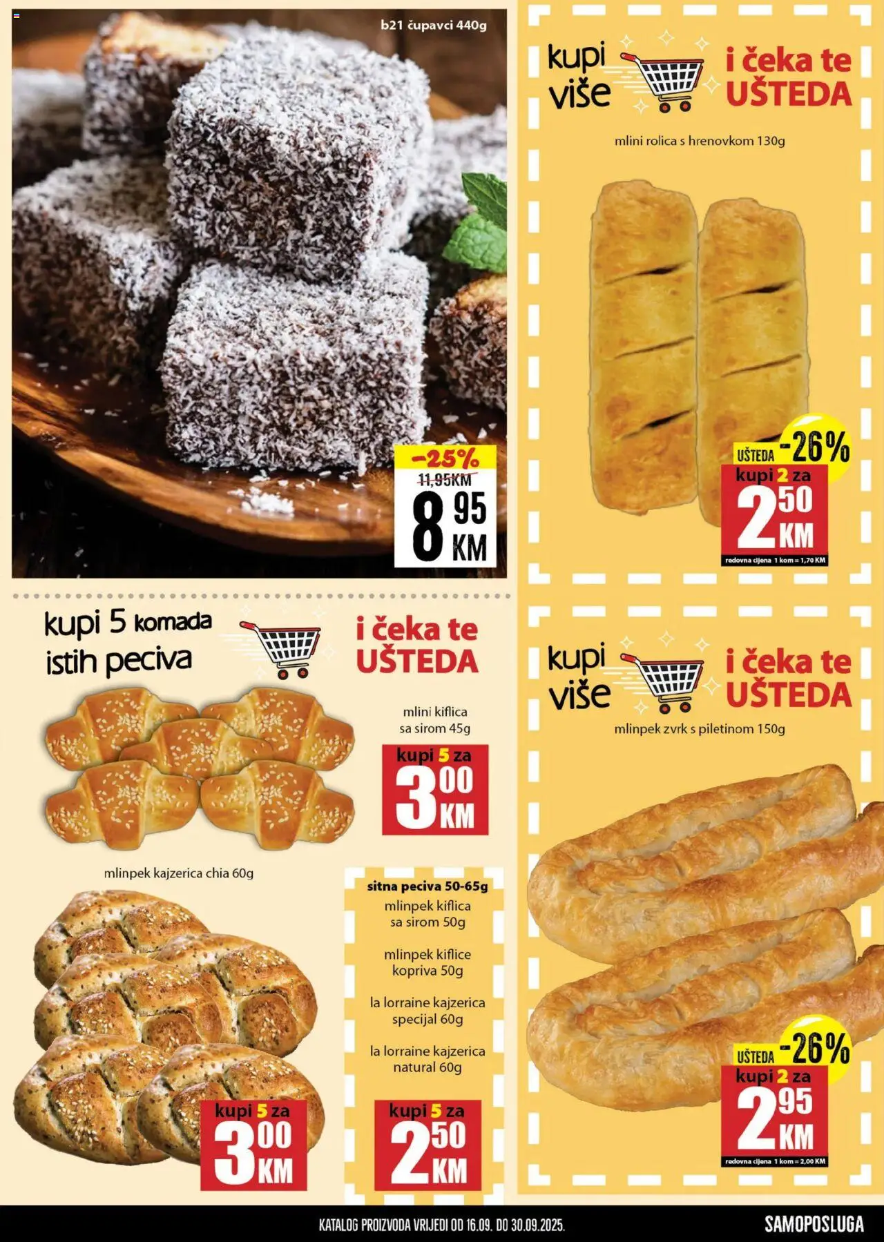 Pregled letka Katalog trgovine Prodex vrijedi od 2025.09.16