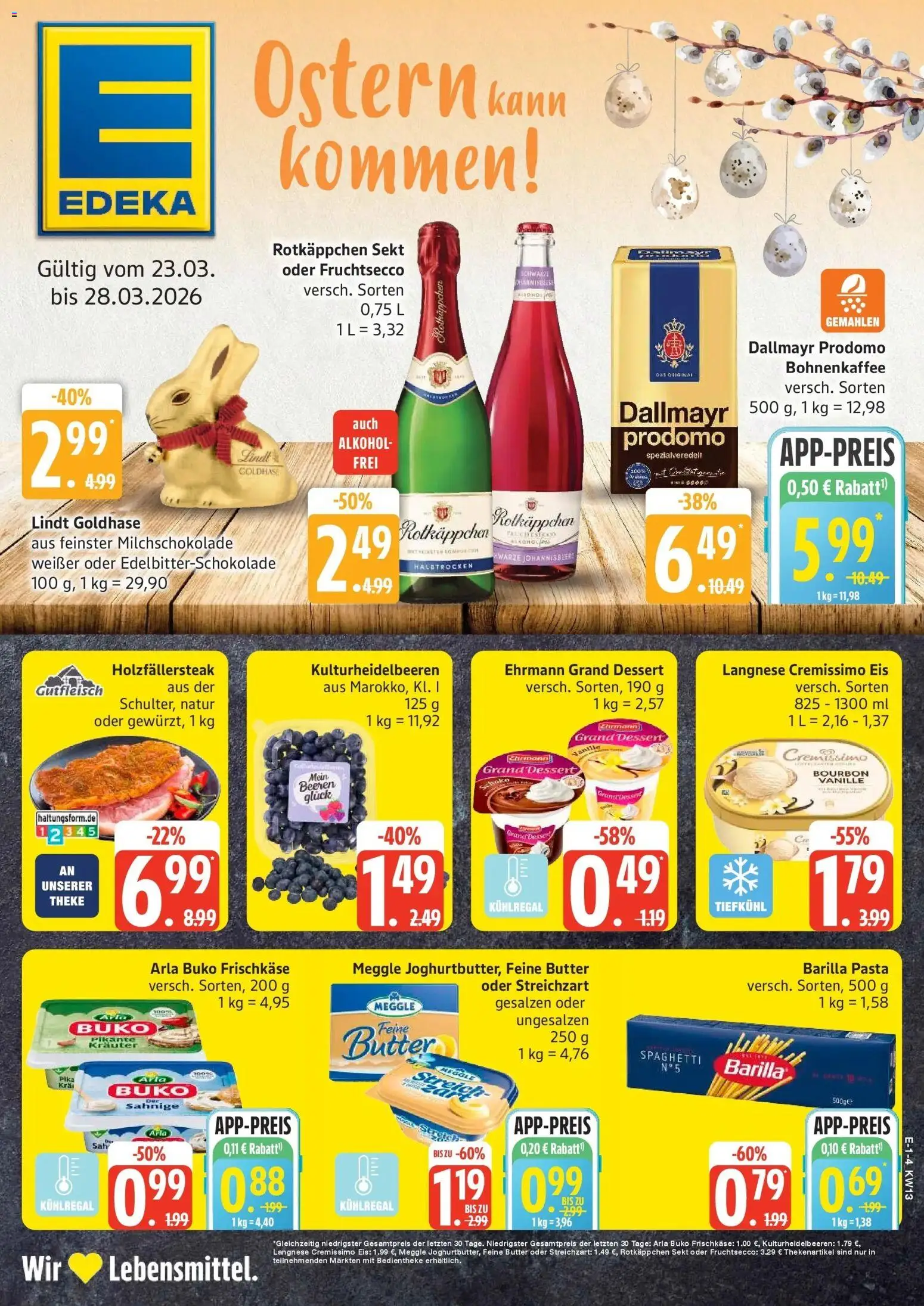 Vorschau von dem Prospekt des Geschäftes Edeka, gültig ab dem 23.03.2026