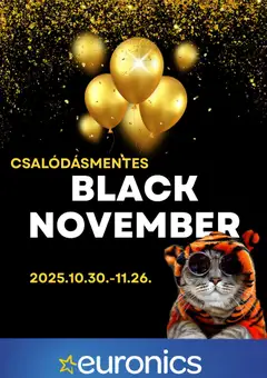 Euronics - Black Friday megtekintése, amely érvényes 2025.10.30.-től