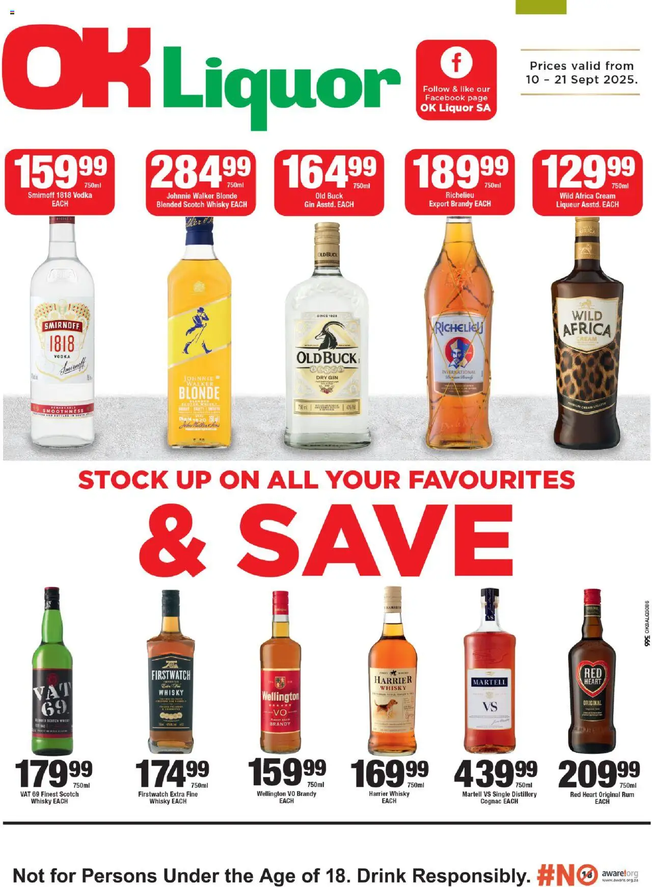 OK Foods Western Cape - OK Liquor from 10/09 - 21/09/2025 > Promotions
