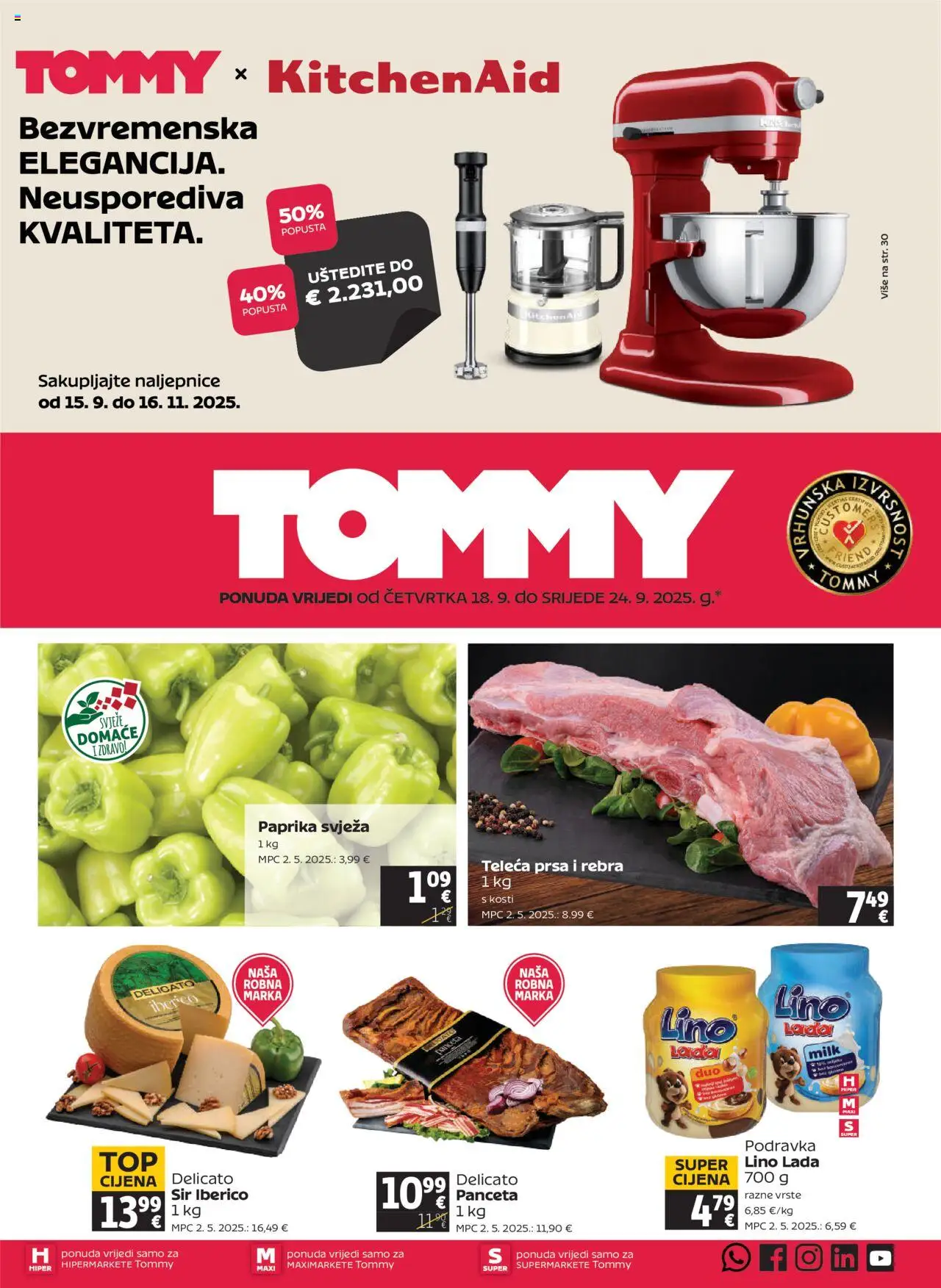 Tommy aktualni Katalog vrijedi od 18.09.2025 - tjedna akcija broj stranice 1
