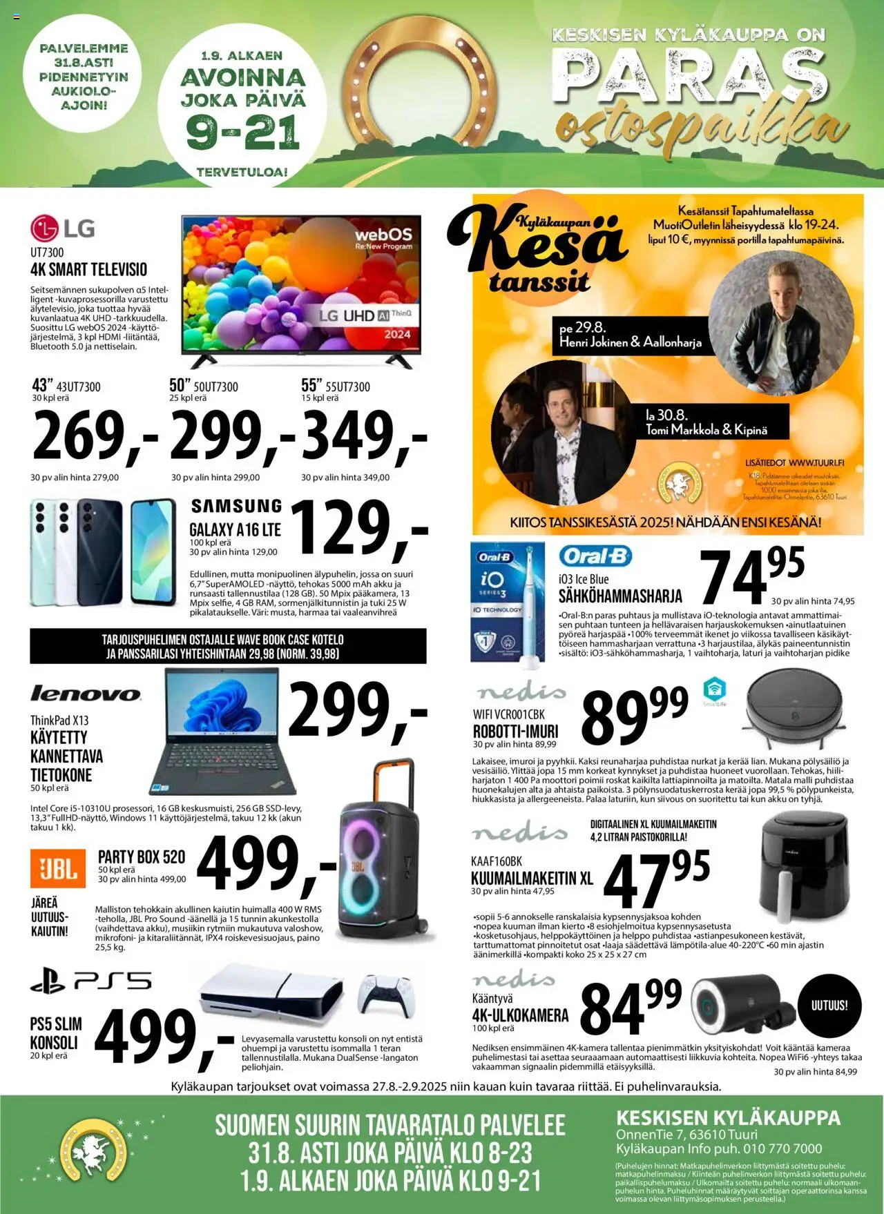 Tuuri-kaupan Tarjoukset voimassa 27/08/2025 - Sivulla 1