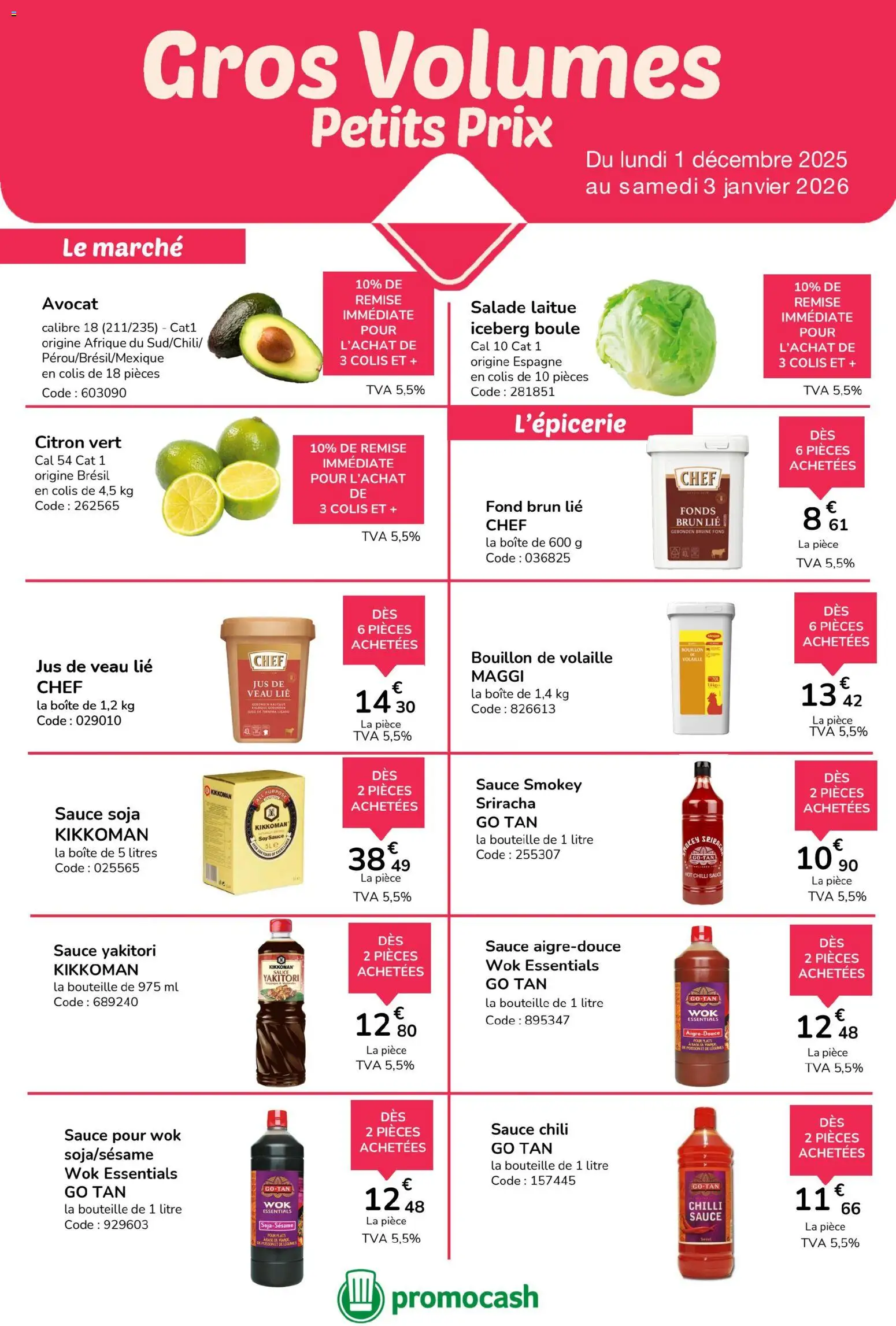 Prévisualisation de Catalogue du magasin Promocash formulaire valide 01/12/2025