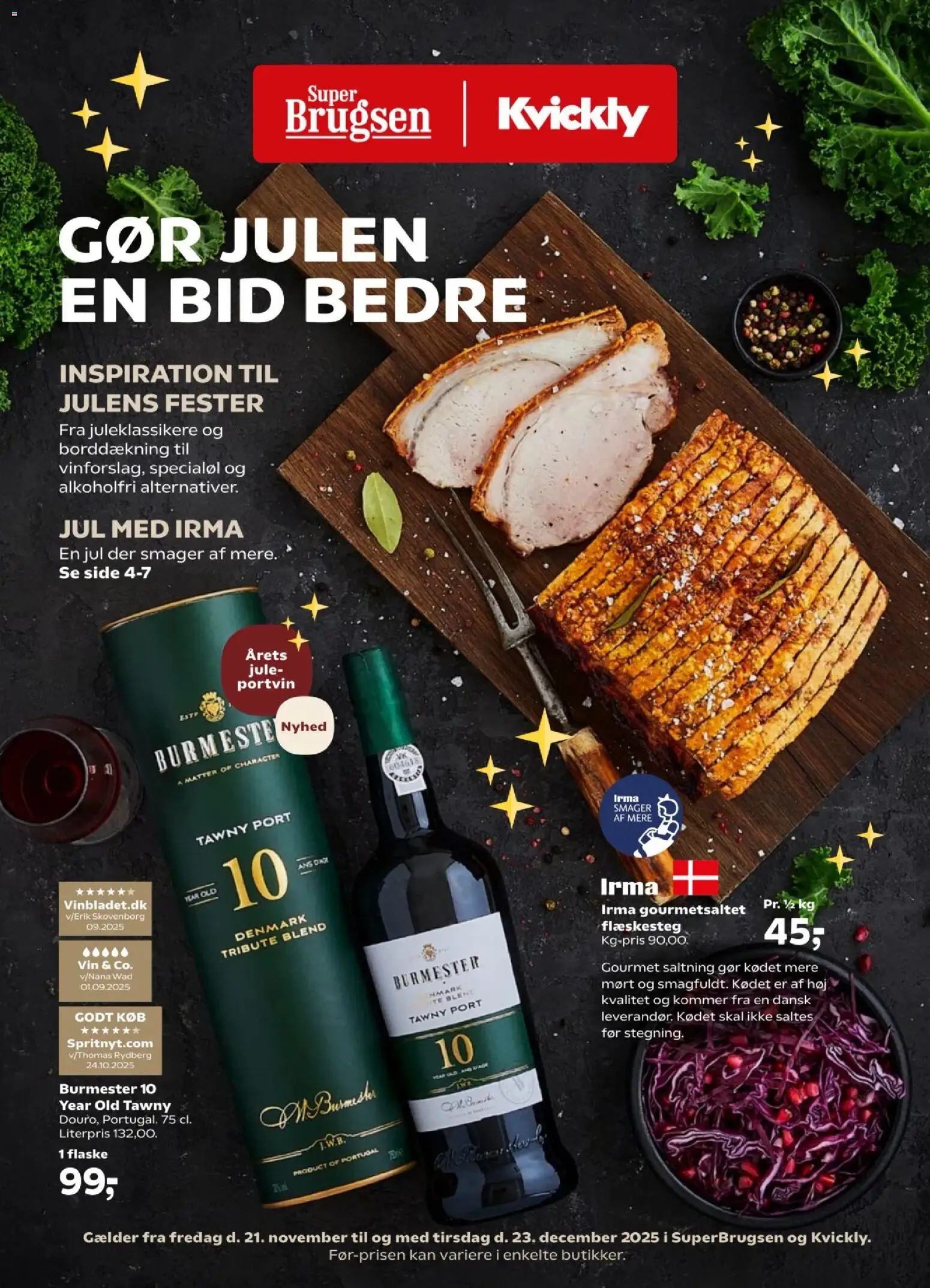 Eksempel på tilbudsavis Julen fra butik Super Brugsen gyldig fra 21/11/2025