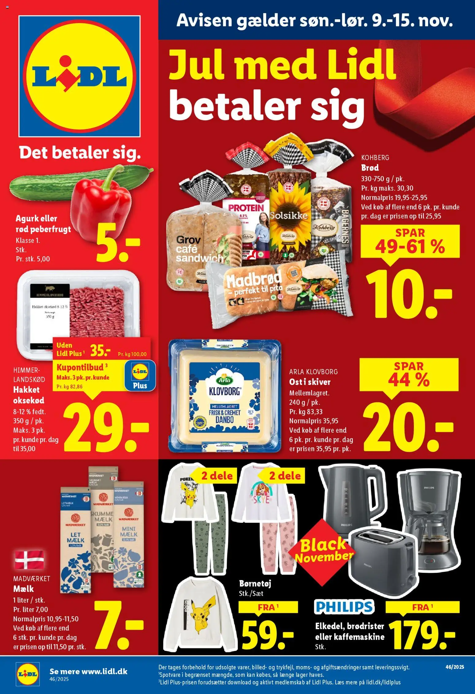 Eksempel på tilbudsavis Black Friday fra butik Lidl gyldig fra 09/11/2025