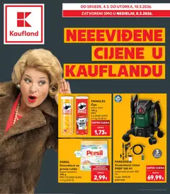 Pregled letka Neevidene cijene u Kauflandu trgovine Kaufland vrijedi od 04.03.2026