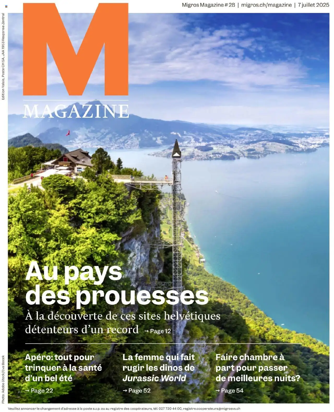 Migros Magazin FR ab 07.07.2025 - Seitennummer 1